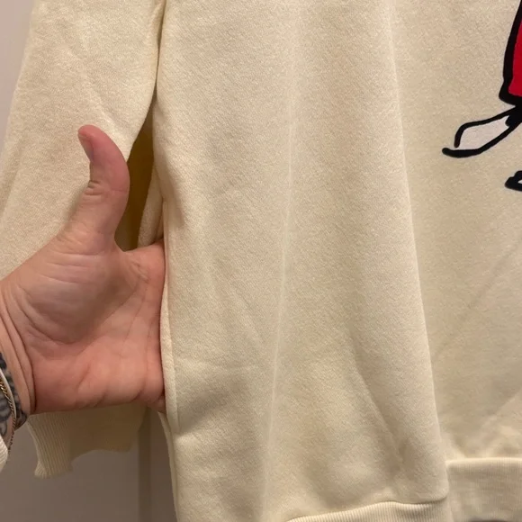 🆕 Sinsay Oversized Snoopy and Woodstock Sweatshirt. S. NWOT! 💥💥 - Picture 3 of 4